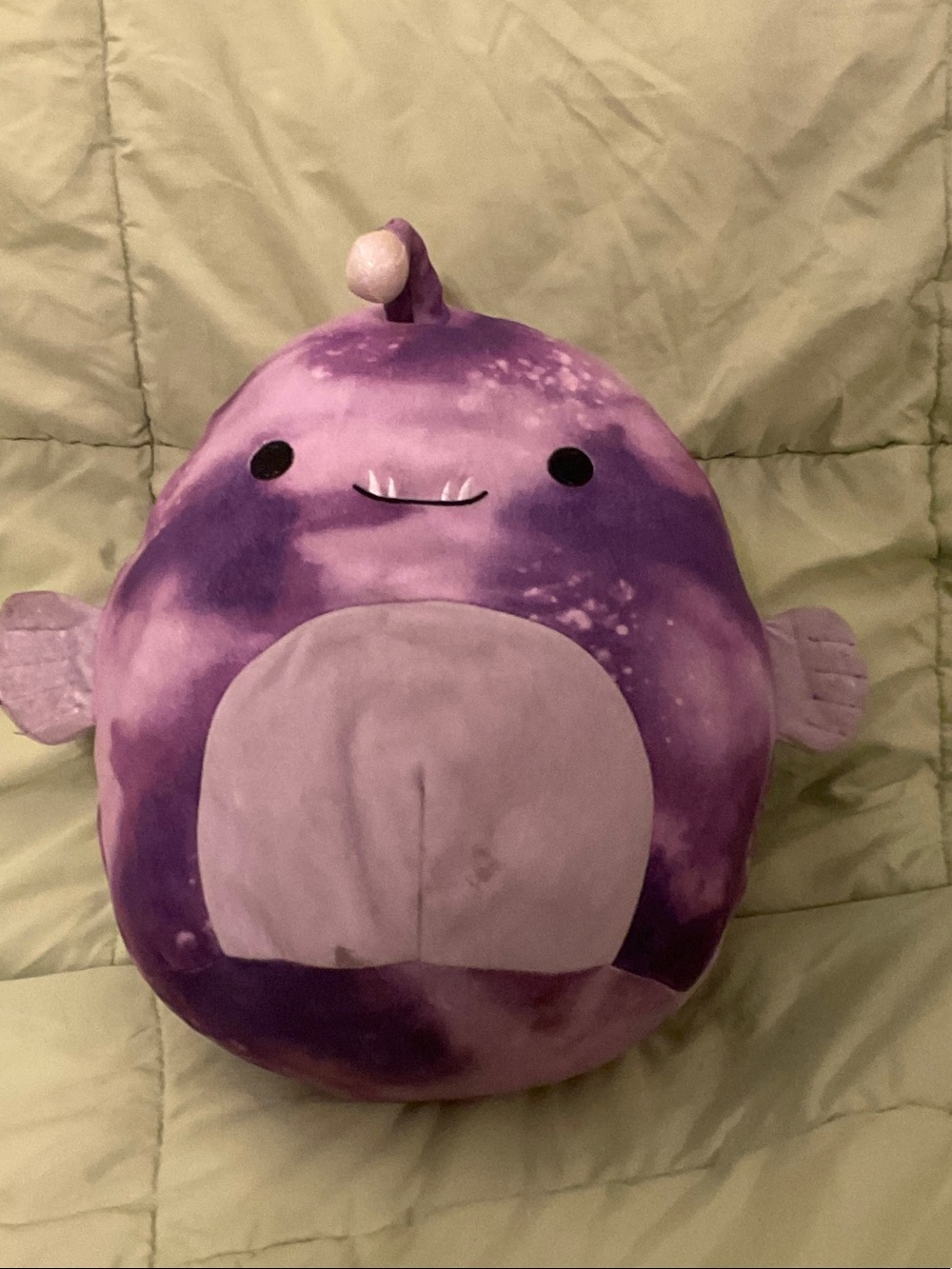Squishmallows Purple Plush Narwhal Pillow